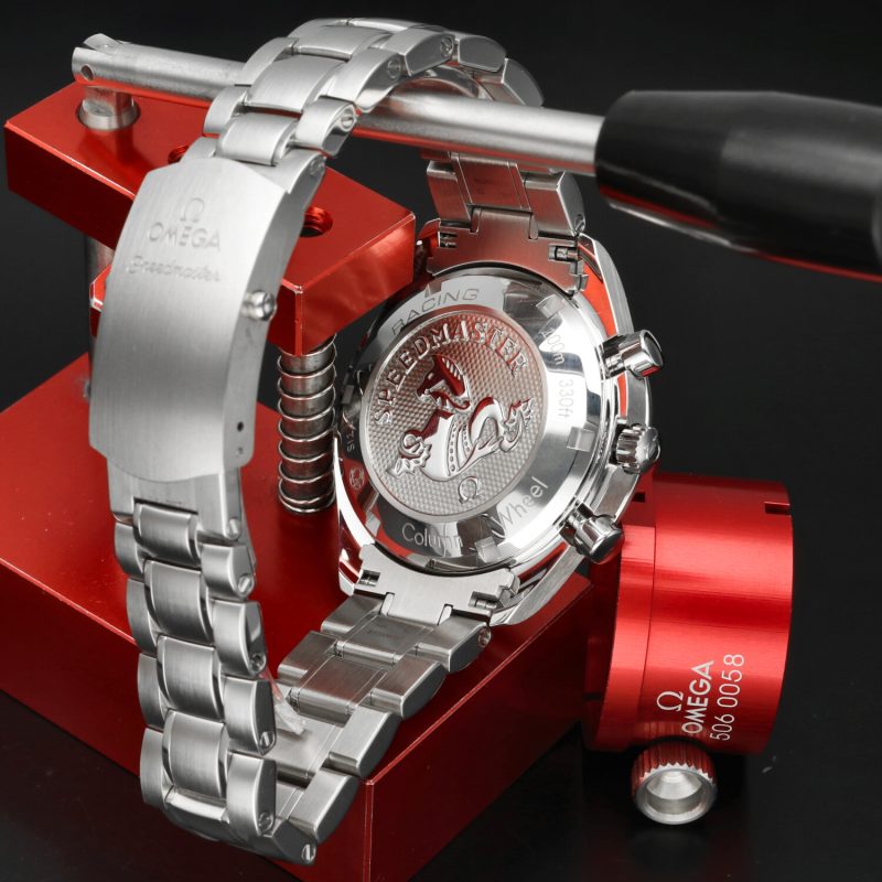 ca. 2020 Never Polished Omega 32630405001001 Speedmaster Racing Co-Axial Chronograph 40 mm Box, Cards, Booklet (Copia) - Image 11