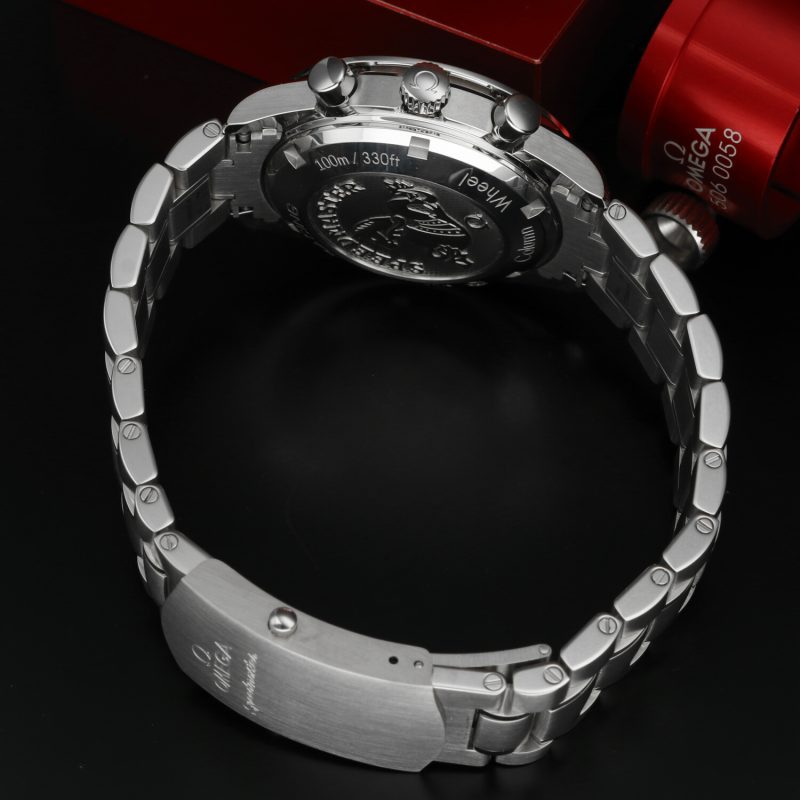 ca. 2020 Never Polished Omega 32630405001001 Speedmaster Racing Co-Axial Chronograph 40 mm Box, Cards, Booklet (Copia) - Image 12