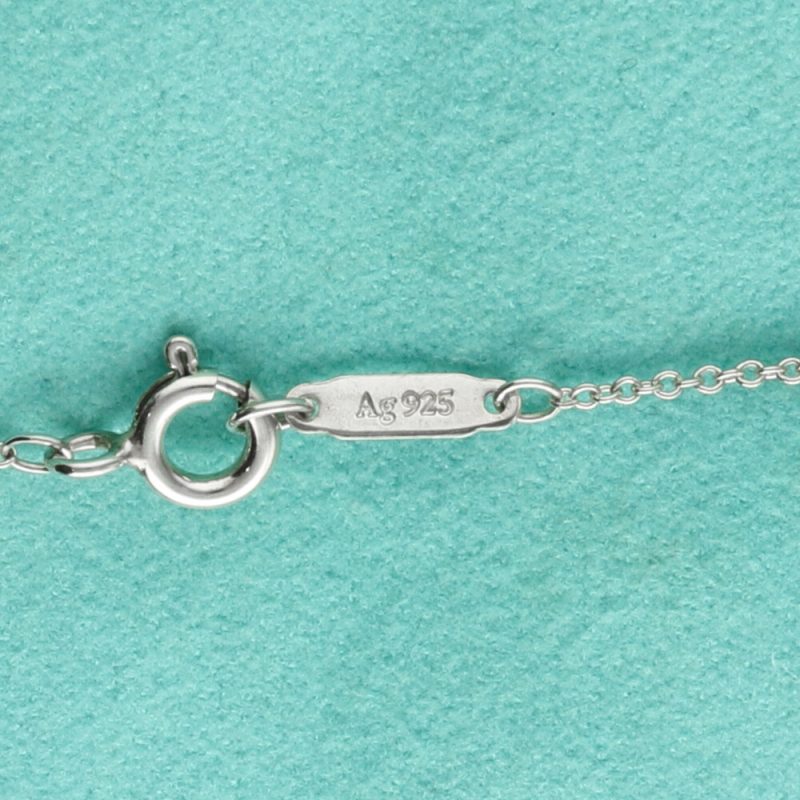 Tiffany & Co. Collezione Return to Tiffany Collana Argento con Doppio Pendente a Forma di Cuore - immagine 9