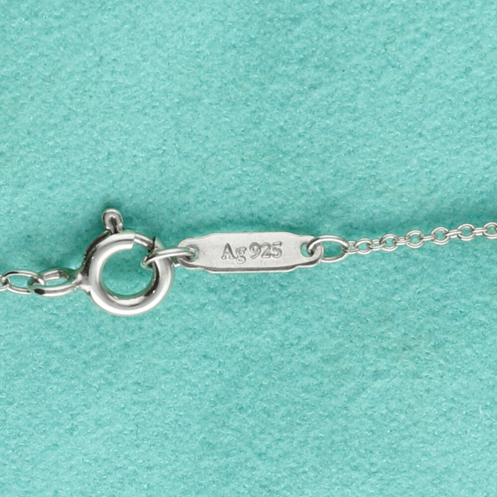 Tiffany & Co. Collezione Return to Tiffany Collana Argento con Doppio Pendente a Forma di Cuore - immagine 9