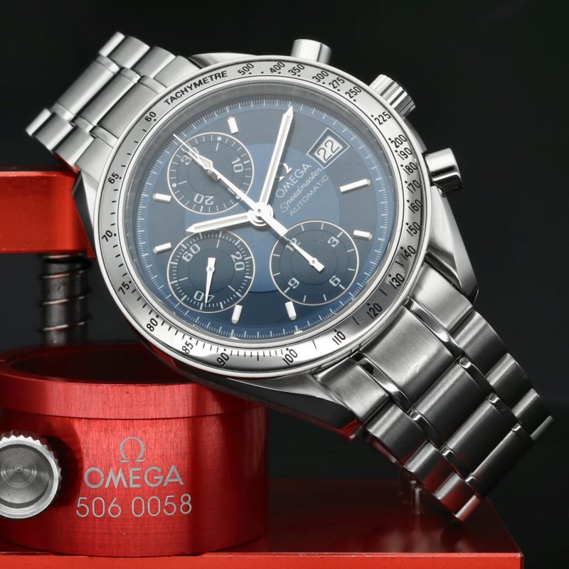 1998 Omega ref. 35138000 Speedmaster Data Reduced Automatico 39 mm Scatola e Garanzia - immagine 4