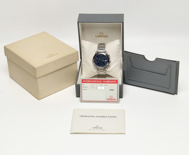 1998 Omega ref. 35138000 Speedmaster Data Reduced Automatico 39 mm Scatola e Garanzia - immagine 16