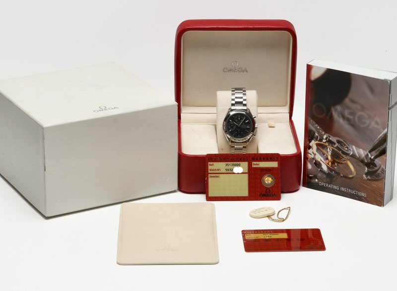 2003 New Unworn Omega ref. 35135000 Speedmaster Date Reduced Automatic 39 mm Box and Papers - Image 18
