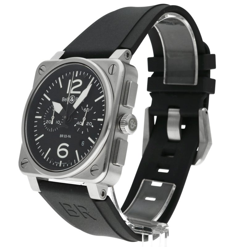 2007 Bell & Ross BR 03-94-S Chronographe Automatic 42 mm Full-set + Additional Strap - Image 2