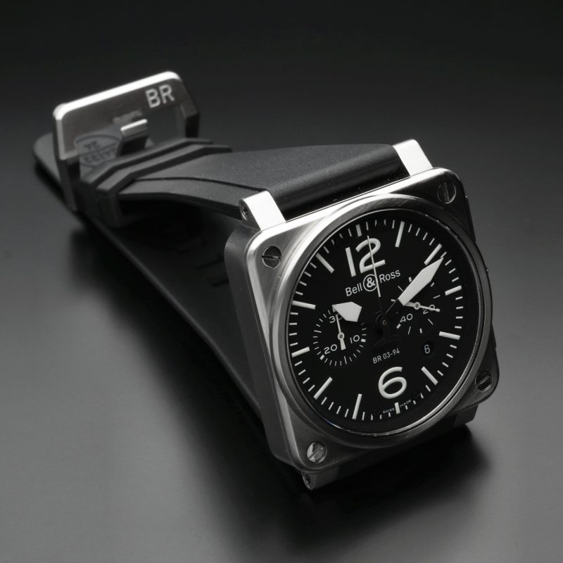 2007 Bell & Ross BR 03-94-S Chronographe Automatic 42 mm Full-set + Additional Strap - Image 12