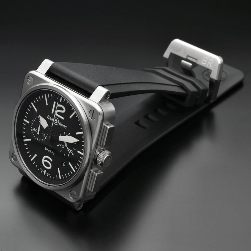 2007 Bell & Ross BR 03-94-S Chronographe Automatic 42 mm Full-set + Additional Strap - Image 13