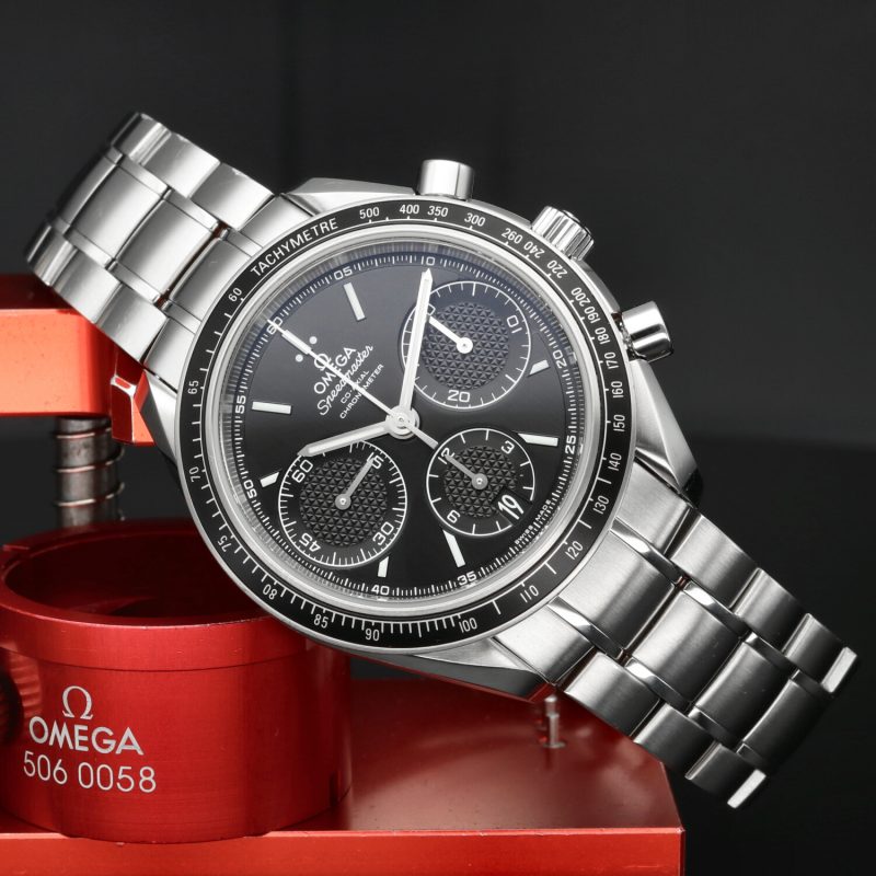 2015 Omega 32630405001001 Speedmaster Racing Co-Axial Chronograph 40mm Full-Set - immagine 4