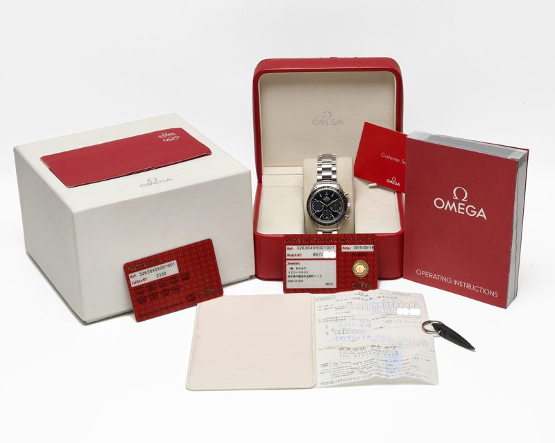 2015 Omega 32630405001001 Speedmaster Racing Co-Axial Chronograph 40mm Full-Set - immagine 16