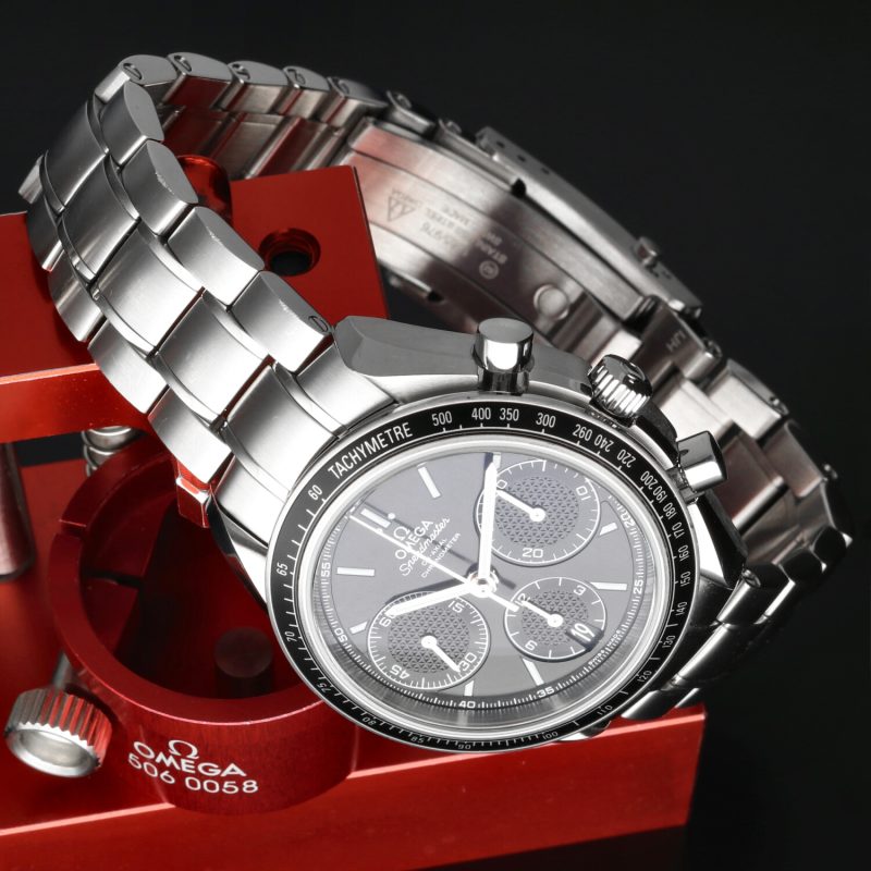 2015 Omega 32630405001001 Speedmaster Racing Co-Axial Chronograph 40mm Full-Set - immagine 5