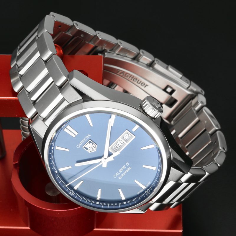 2016 TAG Heuer WAR201E.BA0723 Carrera Calibre 5 Day-Date Automatico 41 mm, Scatola, Garanzia, Libretto - immagine 6