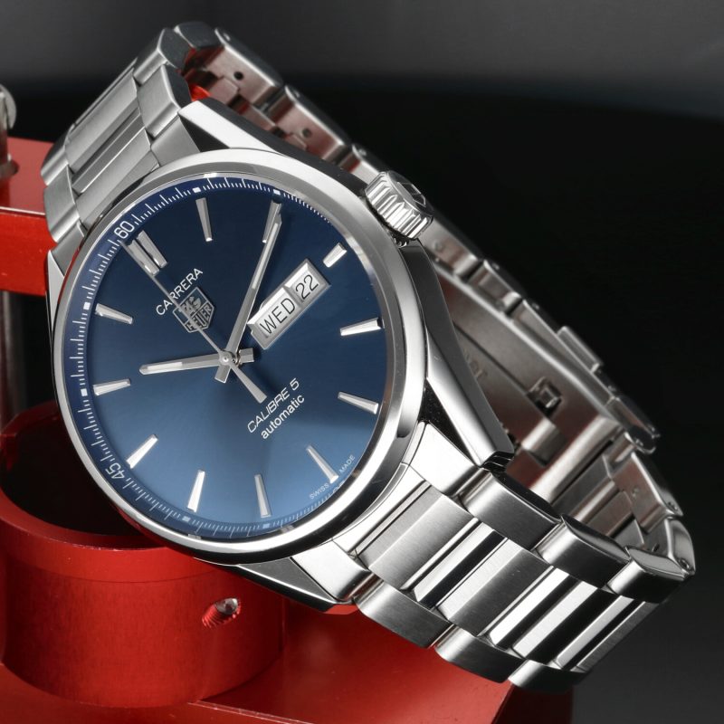 2016 TAG Heuer WAR201E.BA0723 Carrera Calibre 5 Day-Date Automatico 41 mm, Scatola, Garanzia, Libretto - immagine 5