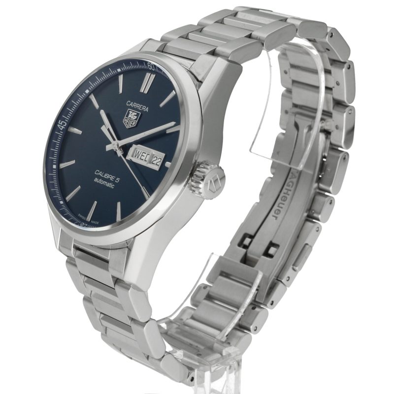2016 TAG Heuer WAR201E.BA0723 Carrera Calibre 5 Day-Date Automatico 41 mm, Scatola, Garanzia, Libretto - immagine 2