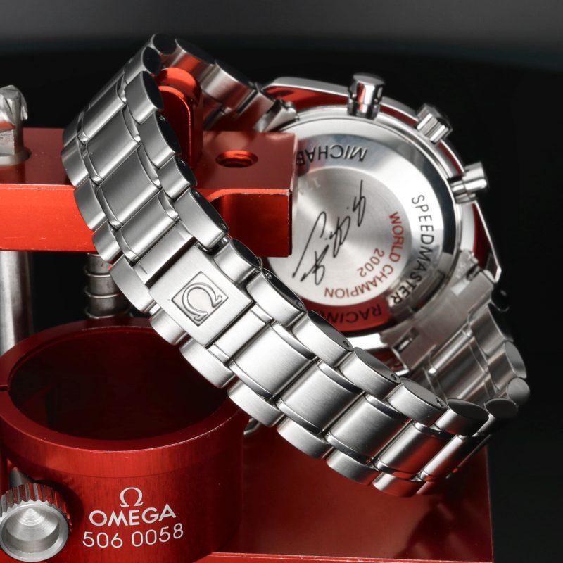 2018 Omega Speedmaster 35295000 Racing Day Date Michael Schumacher LE con Scatola e Garanzia Originale - immagine 7