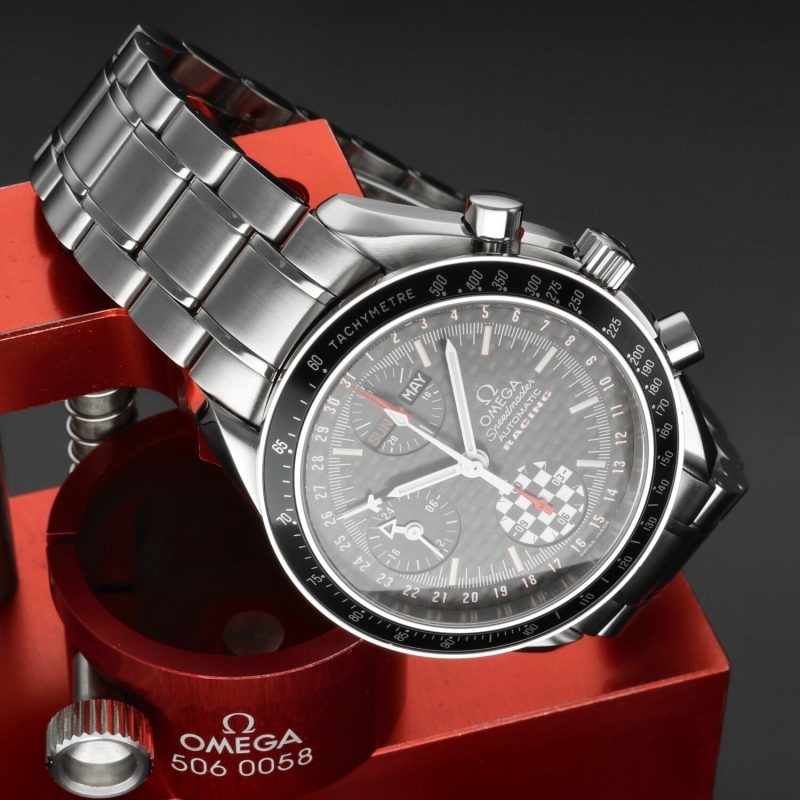 2018 Omega Speedmaster 35295000 Racing Day Date Michael Schumacher LE con Scatola e Garanzia Originale - immagine 5