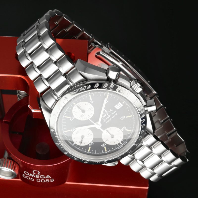 ca. 1993 Omega 35115000 Speedmaster Date 39mm Reverse Panda Dial, Omega Serviced - Image 6