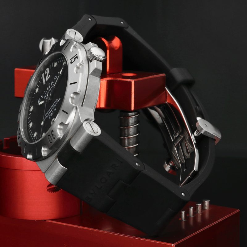 ca. 2003 Bulgari ref. SD 38 S Diagono Scuba Automatic 38 mmFull-set + Service - Image 5