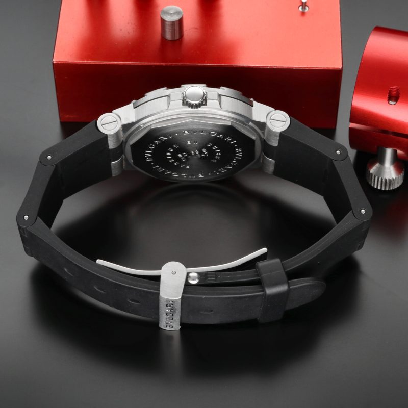 ca. 2003 Bulgari ref. SD 38 S Diagono Scuba Automatic 38 mmFull-set + Service - Image 11