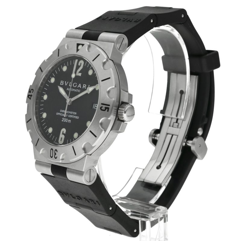 ca. 2003 Bulgari ref. SD 38 S Diagono Scuba Automatic 38 mmFull-set + Service - Image 2