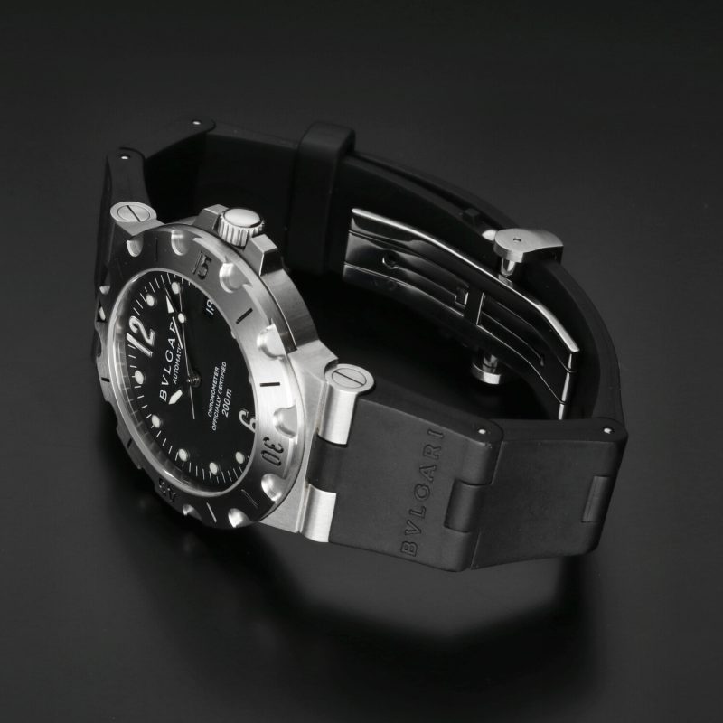 ca. 2003 Bulgari ref. SD 38 S Diagono Scuba Automatic 38 mmFull-set + Service - Image 14