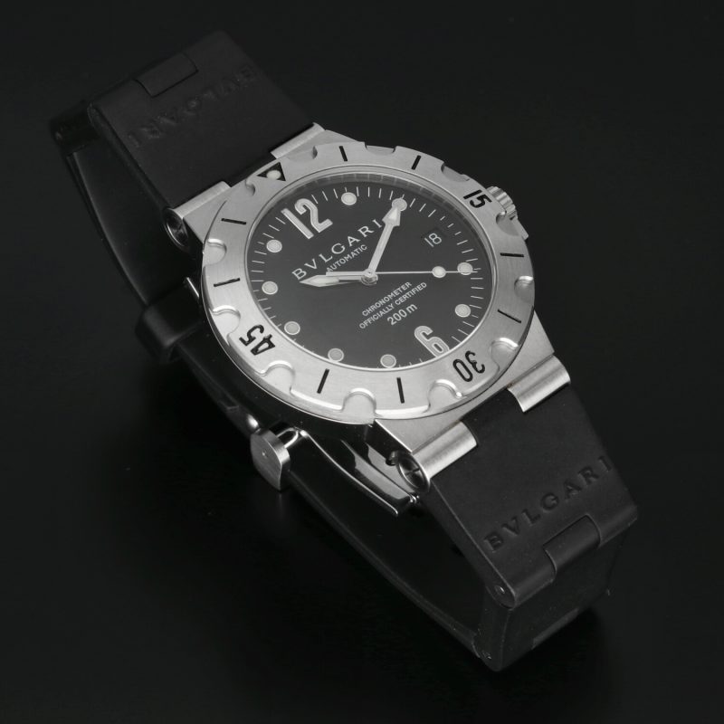 ca. 2003 Bulgari ref. SD 38 S Diagono Scuba Automatic 38 mmFull-set + Service - Image 12