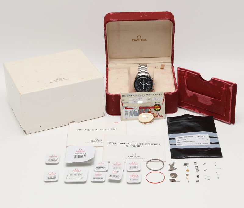 1998 Omega ref. 35105000 Speedmaster Automatico Reduced 39 mm Scatola, Garanzia, Libretti, Revisionato Omega - immagine 17