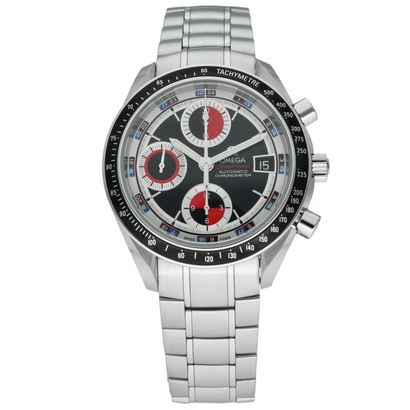 2014 ca. Omega 32105200 Speedmaster Data Automatico 40mm Casinò Dial, Scatola e Garanzia + Revisione Omega - immagine 3