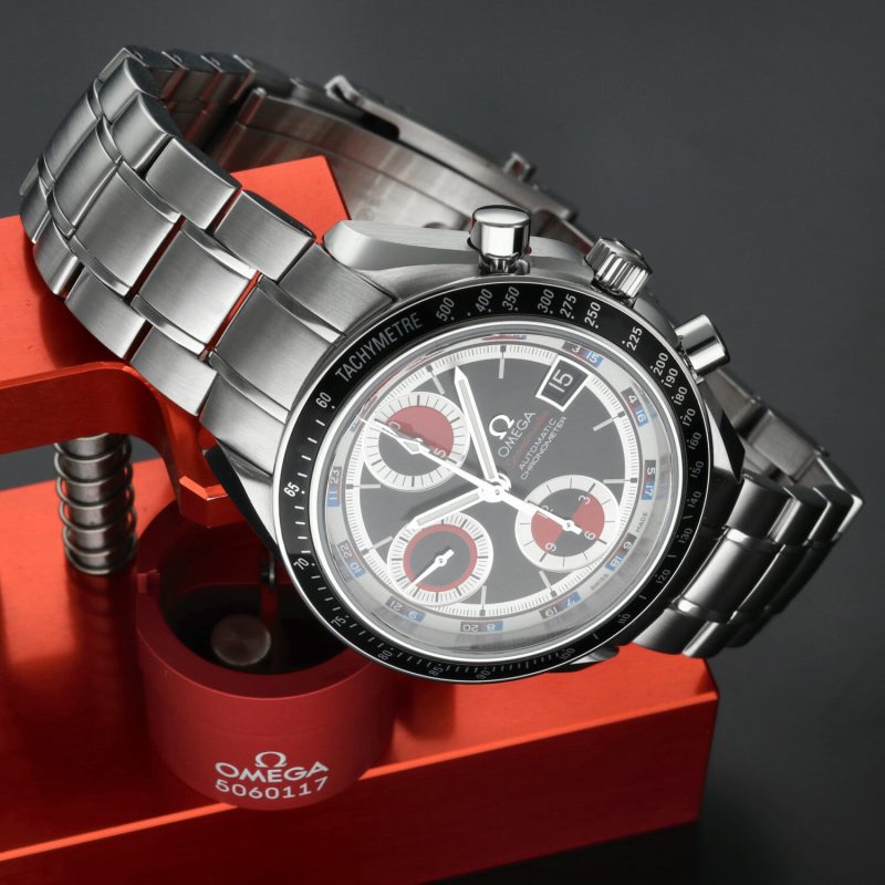 2014 ca. Omega 32105200 Speedmaster Data Automatico 40mm Casinò Dial, Scatola e Garanzia + Revisione Omega - immagine 6