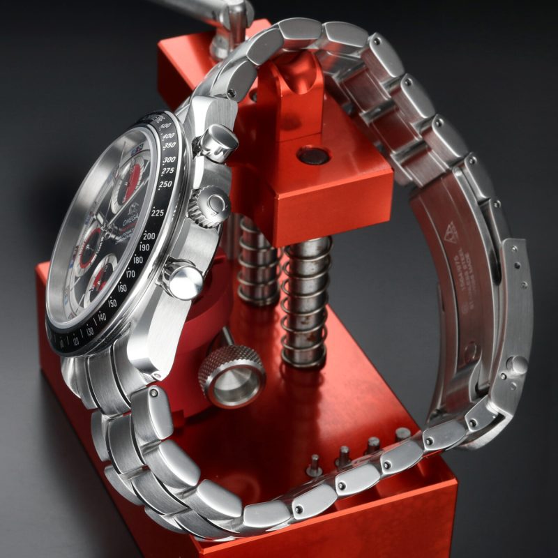2014 ca. Omega 32105200 Speedmaster Data Automatico 40mm Casinò Dial, Scatola e Garanzia + Revisione Omega - immagine 7