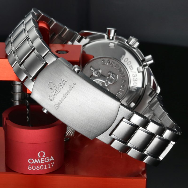 2014 ca. Omega 32105200 Speedmaster Data Automatico 40mm Casinò Dial, Scatola e Garanzia + Revisione Omega - immagine 9