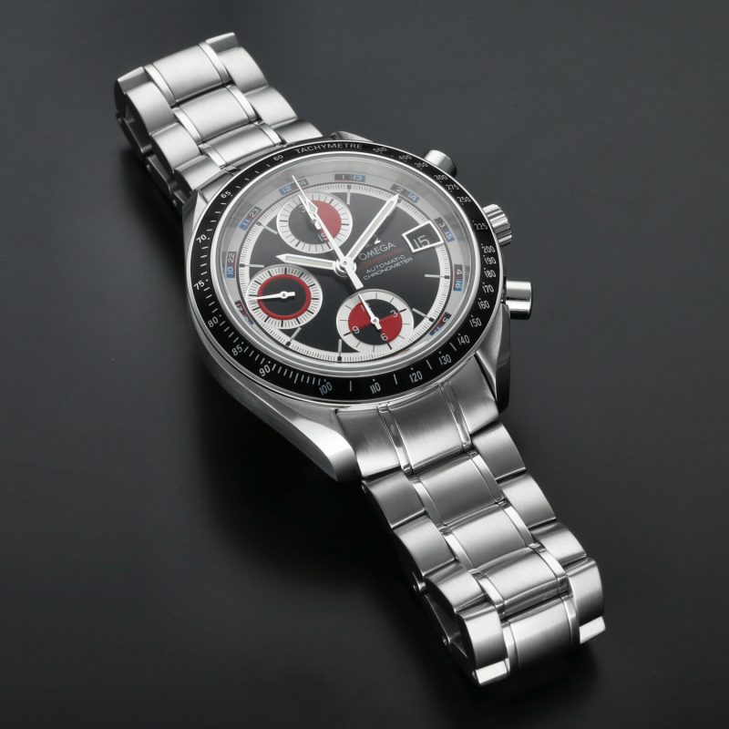 2014 ca. Omega 32105200 Speedmaster Data Automatico 40mm Casinò Dial, Scatola e Garanzia + Revisione Omega - immagine 14