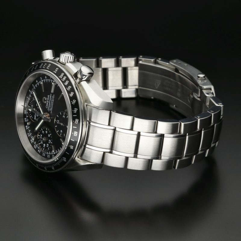 2014 ca. Omega ref. 32205000 Speedmaster Triple Date Automatico Acciaio su Acciaio 40 mm Scatola e Garanzia - immagine 15