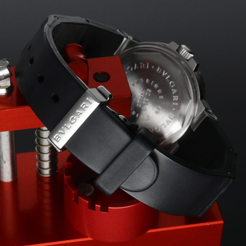 ca. 1998 Bulgari ref. SD 38 S Diagono Scuba Automatic 38 mm Box, Papers, COSC, Booklets, Serviced - Image 7