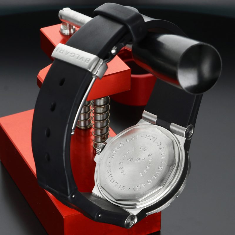 ca. 1998 Bulgari ref. SD 38 S Diagono Scuba Automatic 38 mm Box, Papers, COSC, Booklets, Serviced - Image 10