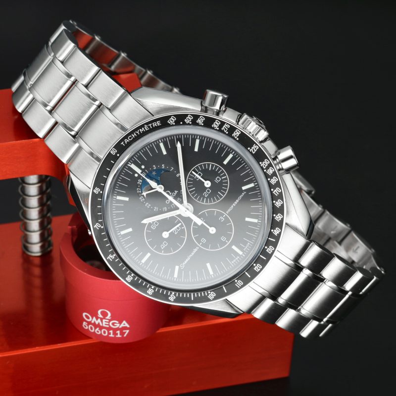 2004 Omega Speedmaster Professional Moonwatch Moonphase 3576.50.00 Manual Wind Moon Phases Omega Serviced with Box and Warranty - Image 5