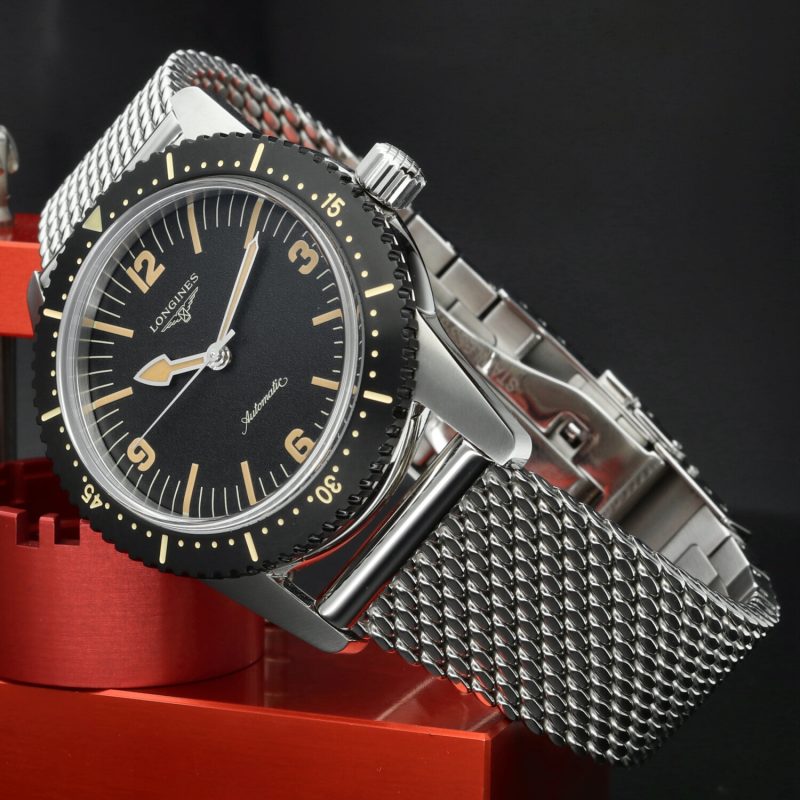 ca. 2022 Longines Heritage Skin Diver L2.822.4.56.6 - Iconic 42mm Automatic Dive Watch - Full-set - Image 4