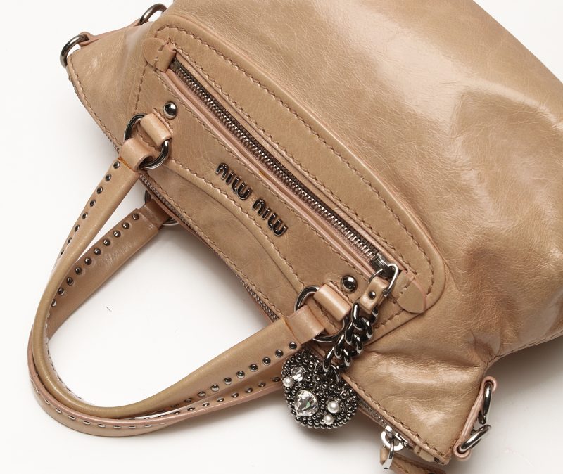 Miu Miu 2 Way Borsa a Mano Borsa a Spalla in Pelle - immagine 15