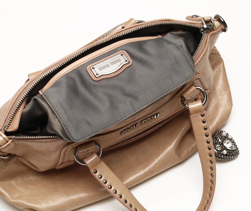 Miu Miu 2 Way Borsa a Mano Borsa a Spalla in Pelle - immagine 17