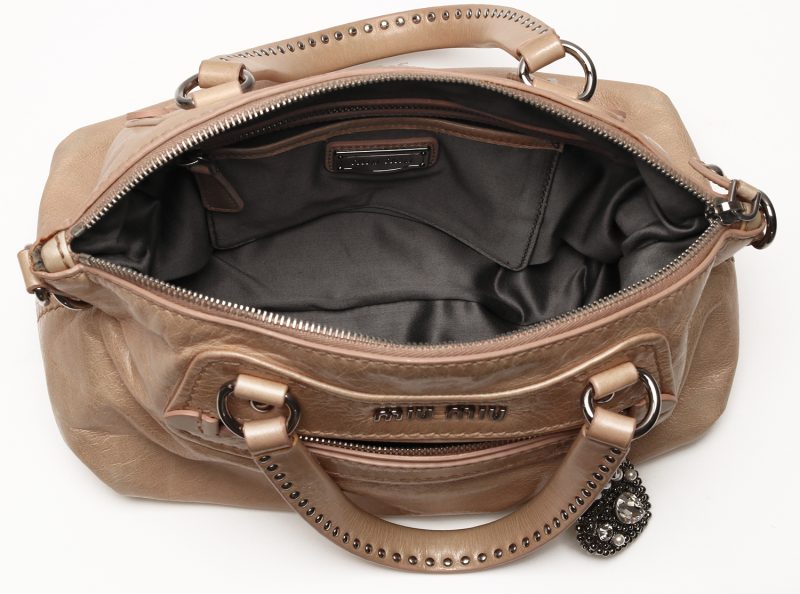 Miu Miu 2 Way Borsa a Mano Borsa a Spalla in Pelle - immagine 18