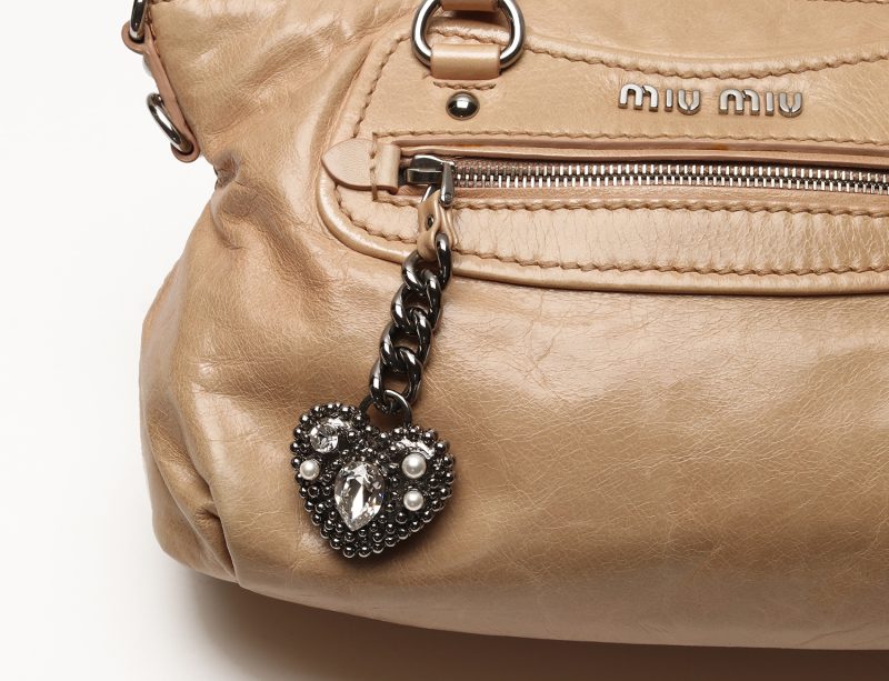 Miu Miu 2 Way Borsa a Mano Borsa a Spalla in Pelle - immagine 12