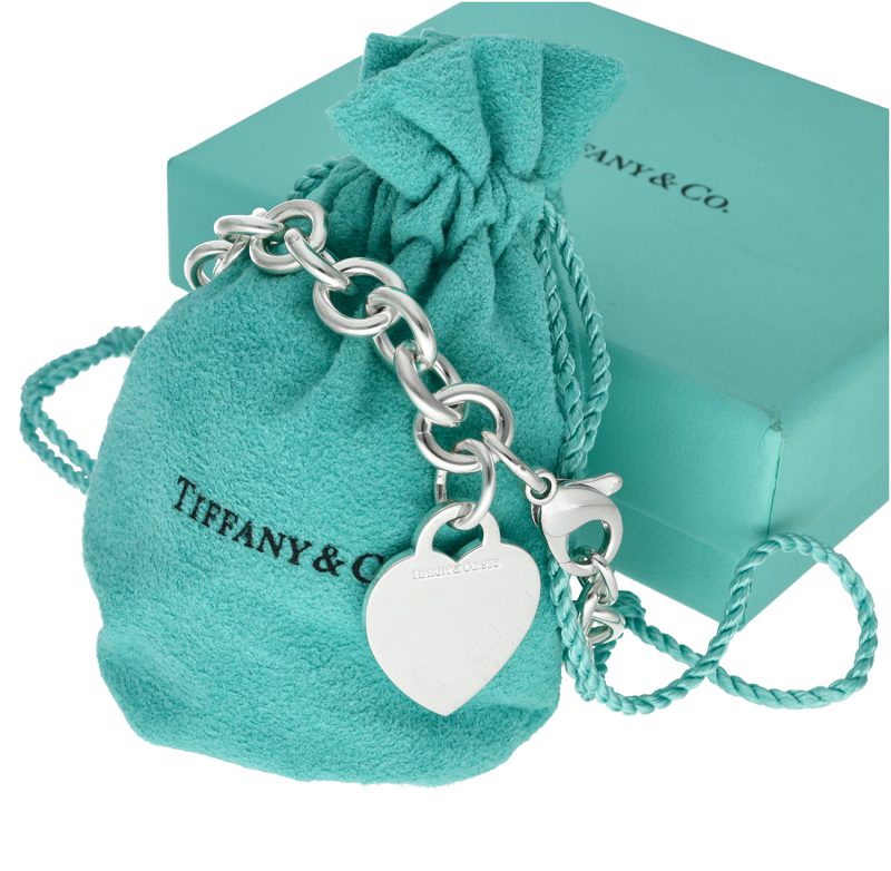 Tiffany & Co. Sterling Silver Heart Tag Bracelet 17 cm with Original Box - Image 12