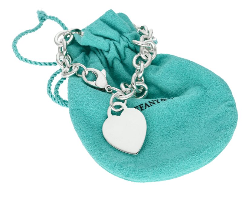 Tiffany & Co. Sterling Silver Heart Tag Bracelet 17 cm with Original Box - Image 9