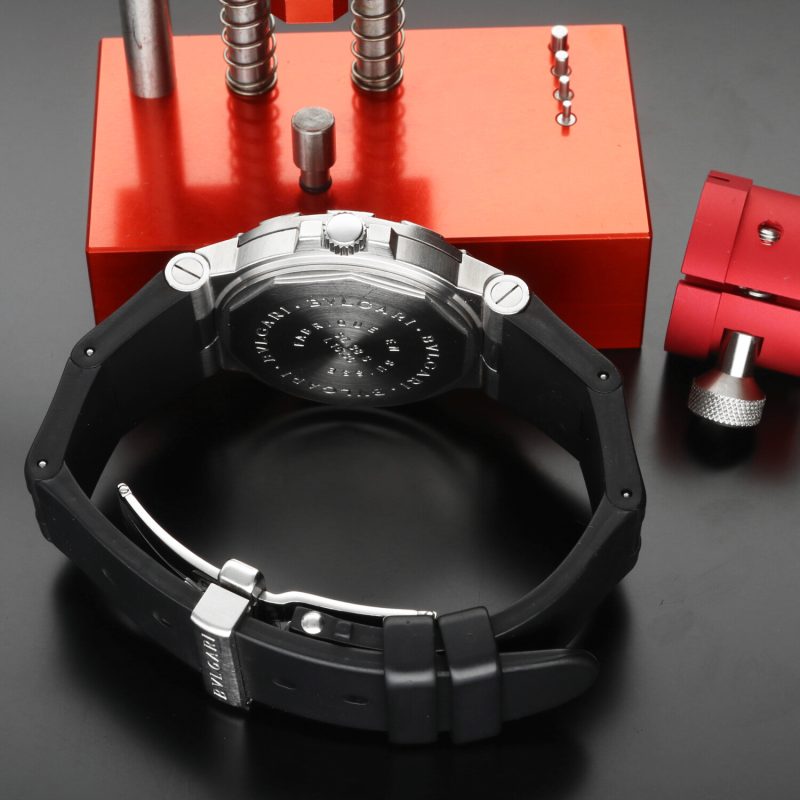 1999 Bulgari Diagono Scuba SD38S Automatic Stainless Steel Complete with Box and Papers - Image 11