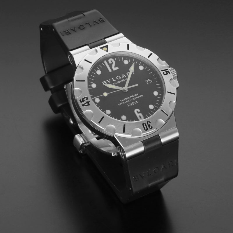 1999 Bulgari Diagono Scuba SD38S Automatic Stainless Steel Complete with Box and Papers - Image 12
