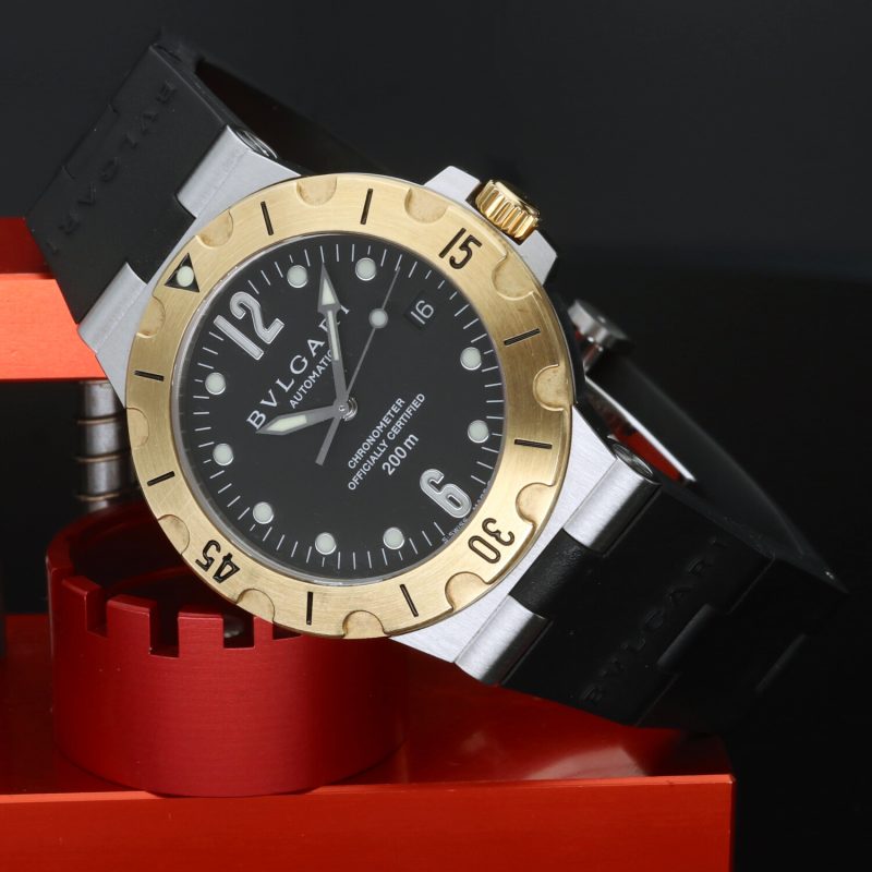 2001 Bulgari Diagono Scuba SD38SG Automatic 38mm Steel & Gold - NOS Condition - Image 2