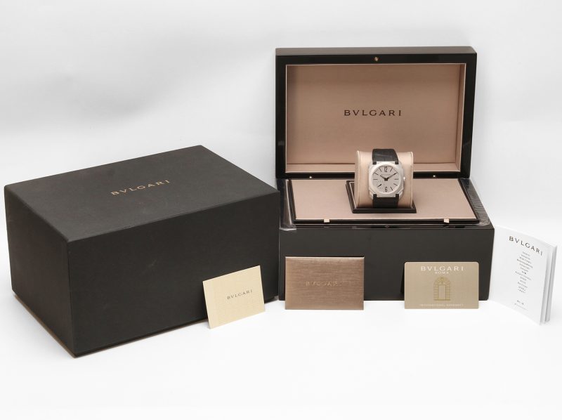 2020 Bulgari Octo Finissimo 103035 Automatico 40mm Quadrante Argento Full Set - immagine 17