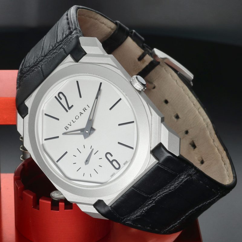 2020 Bulgari Octo Finissimo 103035 Automatico 40mm Quadrante Argento Full Set - immagine 3