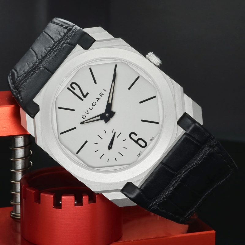 2020 Bulgari Octo Finissimo 103035 Automatico 40mm Quadrante Argento Full Set - immagine 2