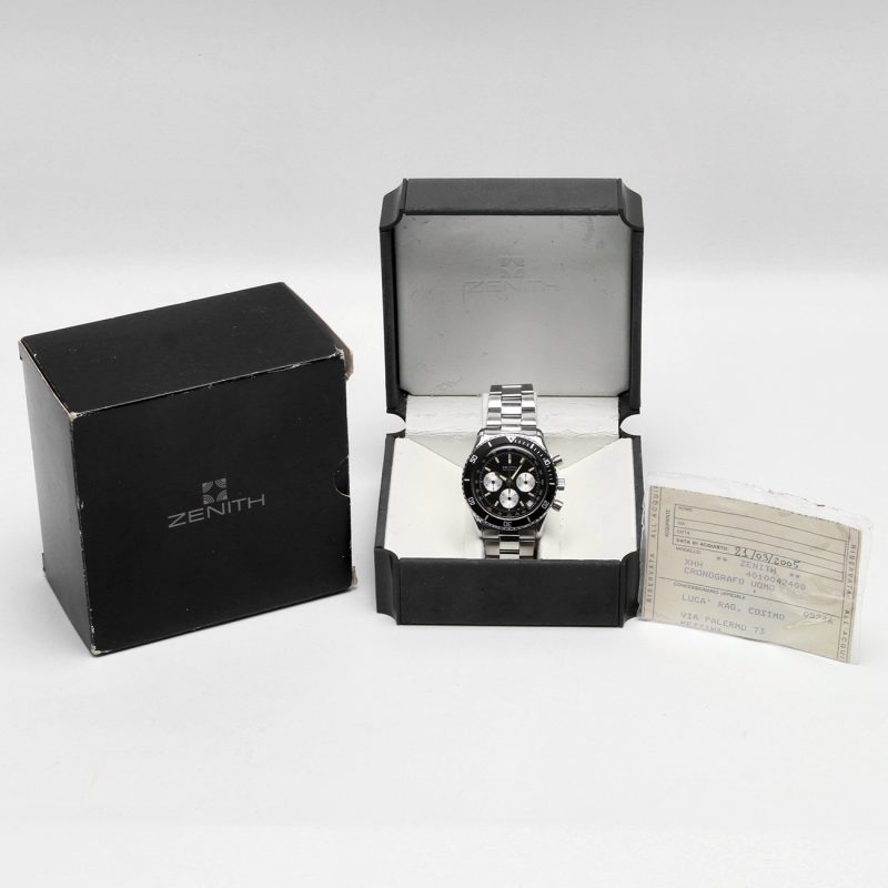 c. 1989 Zenith El Primero De Luca Prima Serie 01.0042.400 Automatic 40mm Box and Papers - Image 16