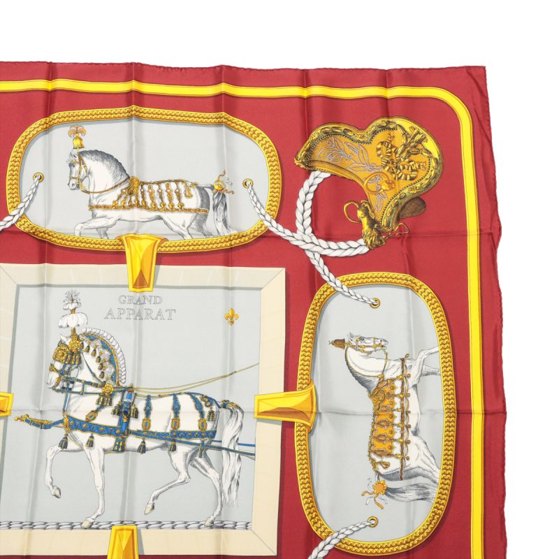Hermès Carré 90 Grand Apparat Horses in Style 100% Silk Scarf - Image 6