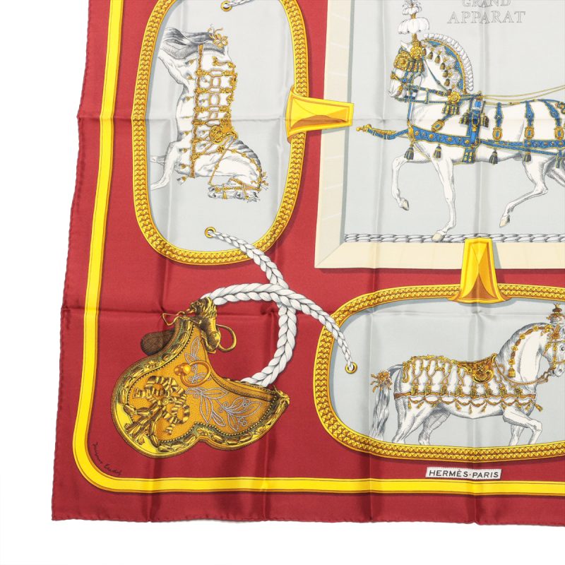 Hermès Carré 90 Grand Apparat Horses in Style 100% Silk Scarf - Image 7